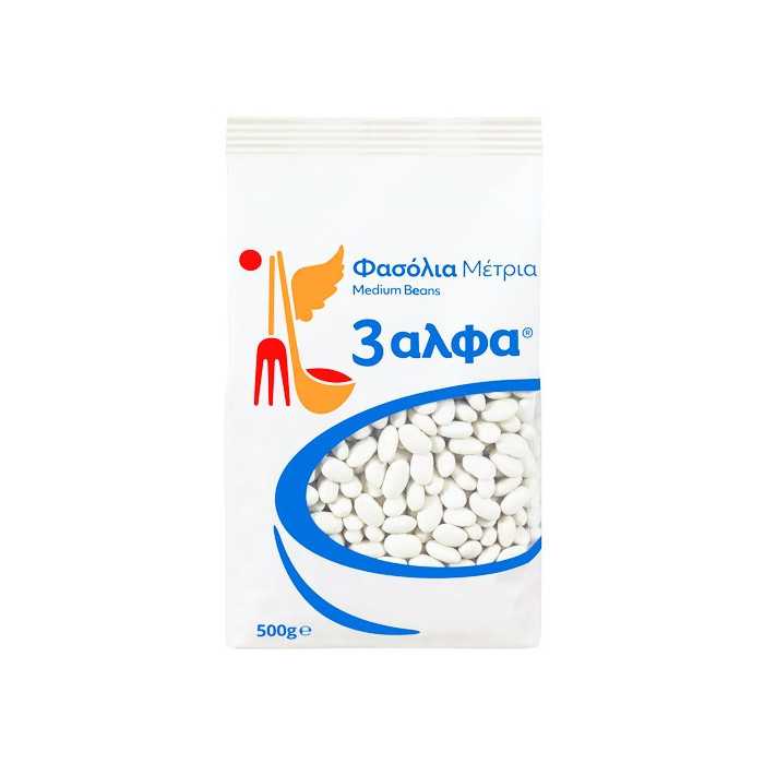 3άλφα φασόλια μέτρια 500gr 3άλφα - 1