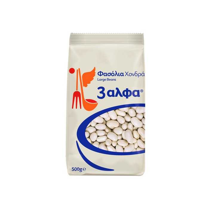 3άλφα φασόλια χονδρά 500gr