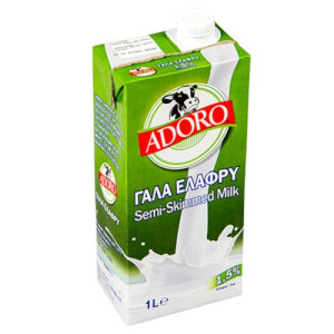 Adoro γάλα ελαφρύ 1,5% 1lt Adoro - 1