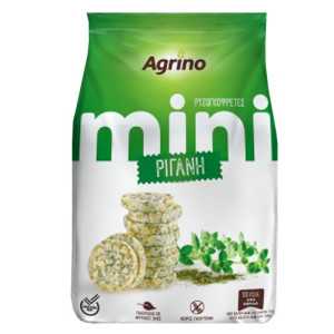 Agrino ρυζογκοφρέτα mini με ρίγανη 50gr Agrino - 1
