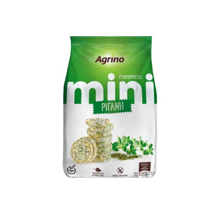 Agrino ρυζογκοφρέτα mini με ρίγανη 50gr