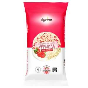Agrino ρυζογκοφρέτα με γιαούρτι & φράουλα 64gr Agrino - 1