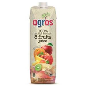 Agros χυμός 8 φρούτα 1lt Agros - 1