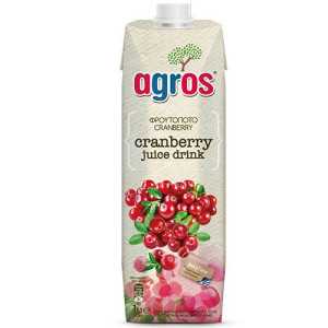 Agros χυμός cranberry 1lt Agros - 1
