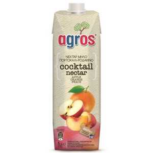 Agros χυμός μήλο, πορτοκάλι & ροδάκινο 1lt Agros - 1
