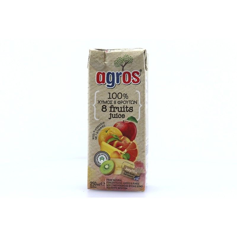 Agros χυμός 8 φρούτα 250ml Agros - 4