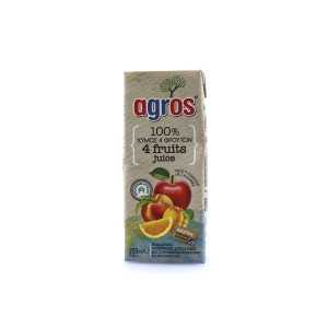 Agros χυμός 4 φρούτα 250ml Agros - 4