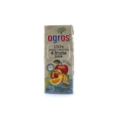 Agros χυμός 4 φρούτα 250ml Agros - 4