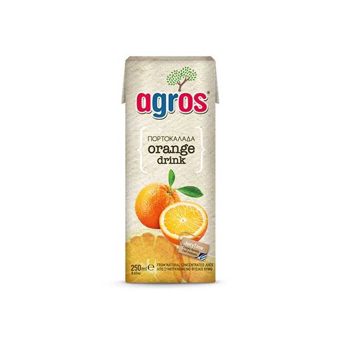 Agros χυμός πορτοκαλάδα 250ml Agros - 1