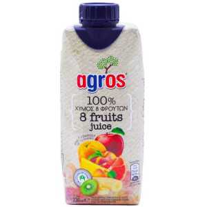 Agros χυμός 8 φρούτων 330ml Agros - 1