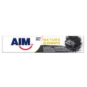 AIM οδοντόκρεμα nature elements charcoal 75ml  - 1