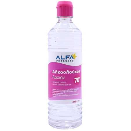 Alfa αλκοολούχος λοσιόν 70 βαθμών 240ml