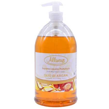 Allways κρεμοσάπουνο με αντλία olio di argan 1lt