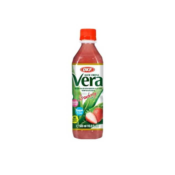 Okf aloe vera sugar free με φράουλα 500ml