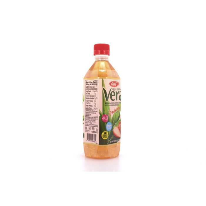 Okf aloe vera sugar free με φράουλα 500ml