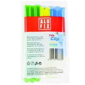 Alufix κλιπ πλαστικά αεροστεγούς κλεισίματος για σακούλες 14τεμ Alufix - 1