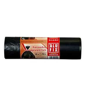 Alufix σακούλες απορριμμάτων μαύρη 65x80cm 70lt 10τεμ Alufix - 1