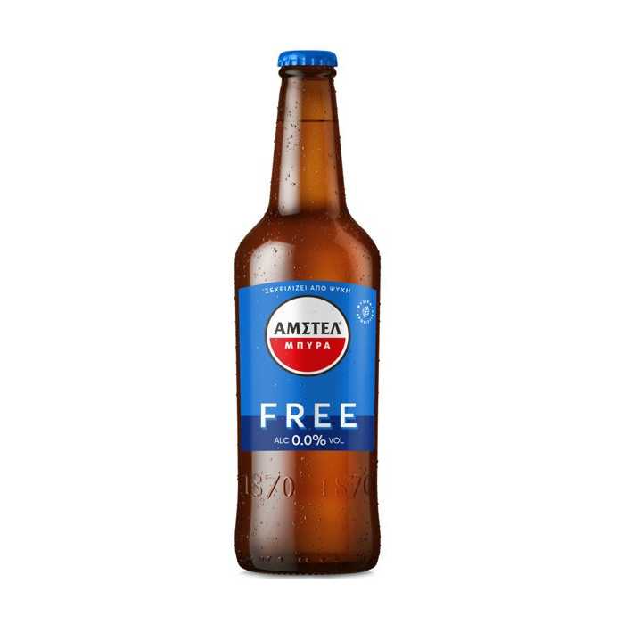 Amstel free μπύρα χωρίς αλκοόλ φιάλη 500ml Amstel beer - 1