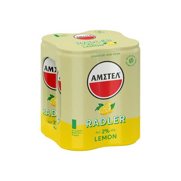 Amstel radler λεμόνι κουτί 4x330ml