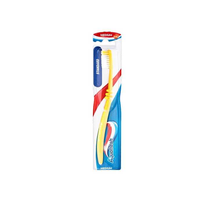 Aquafresh οδοντόβουρτσα standard μέτρια σε διάφορα χρώματα 1τεμ