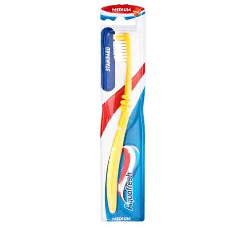 Aquafresh οδοντόβουρτσα standard μέτρια σε διάφορα χρώματα 1τεμ