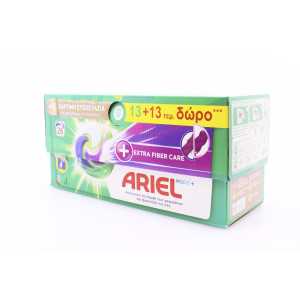 Ariel υγρές κάψουλες all in 1 pods extra fiber care 2x13τεμ