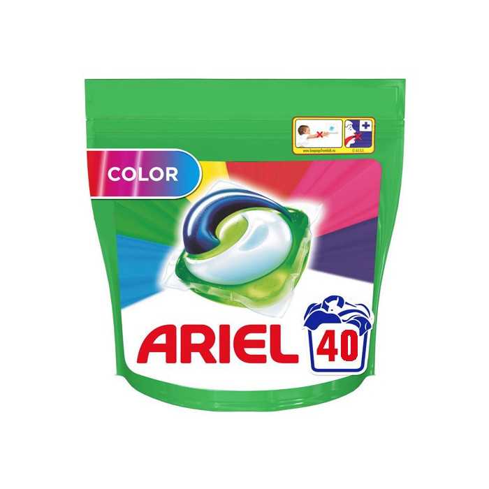 Ariel υγρές κάψουλες all in 1 pods lenor color 40τεμ