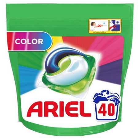 Ariel υγρές κάψουλες all in 1 pods lenor color 40τεμ