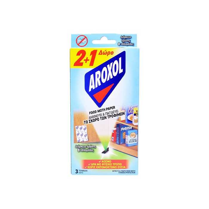 Aroxol food moth paper 3τεμ Aroxol - 1