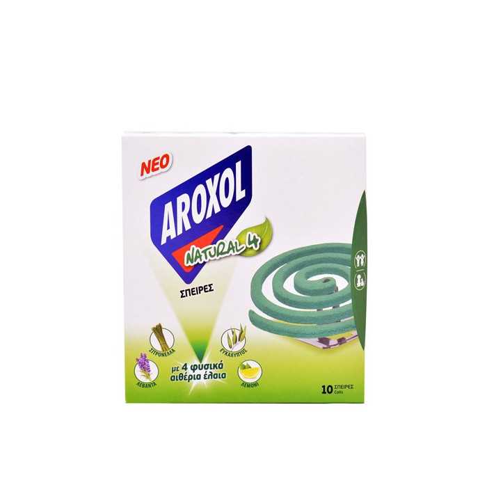 Aroxol natural 4 spiral σπείρες 10τεμ Aroxol - 1