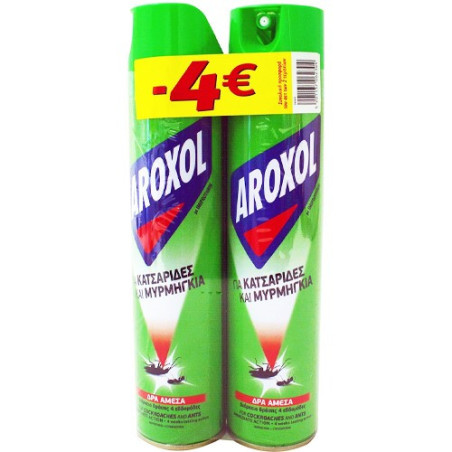 Aroxol για κατσαρίδες & μυρμήγκια spray 2x300ml Aroxol - 1