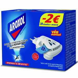 Aroxol εντομοαπωθητική ηλεκτρική συσκευή με ταμπλέτες για 30 νύχτες Aroxol - 1