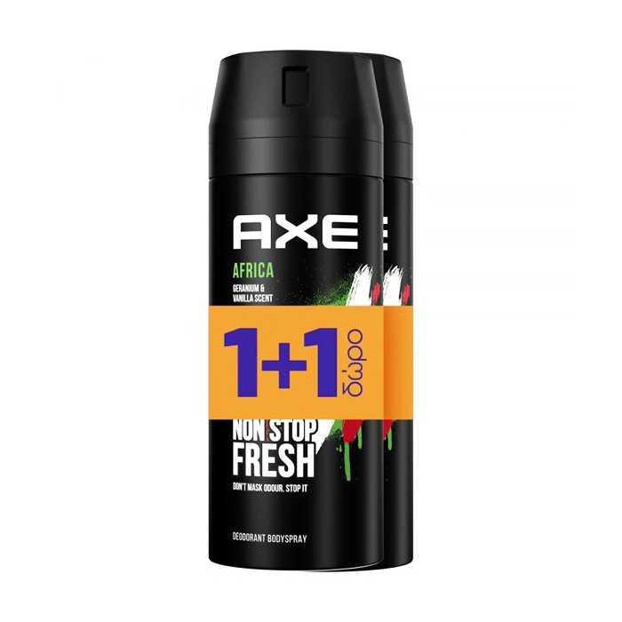 AXE BODY SPRAY 150ml (1+1) AFRICA  - 1