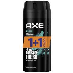 Axe αποσμητικό σώματος spray apollo 2x150ml