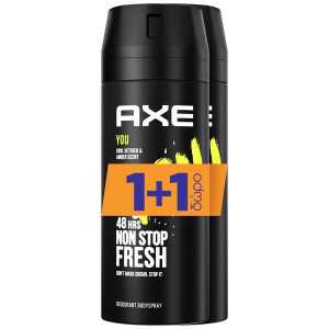 Axe αποσμητικό σώματος spray you 2x150ml