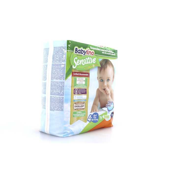 Babylino sensitive πάνες no4+ 10-15kg 19τεμ