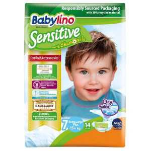 Babylino sensitive πάνες no7 +15kg 14τεμ