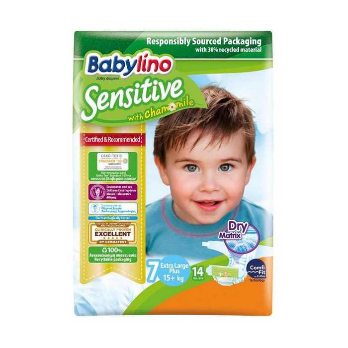 Babylino sensitive πάνες no7 +15kg 14τεμ