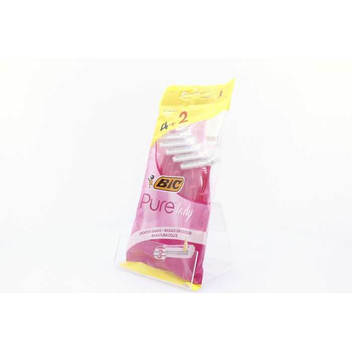 Bic pure 3 lady ξυραφάκια 6τεμ