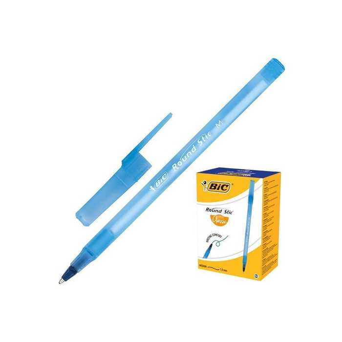 Bic round stic classic μπλε στυλό 1,0mm 60τεμ