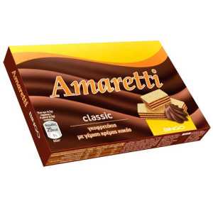 Amaretti classic γκοφρέτα με γέμιση κρέμα κακάο 15x45gr Bingo - 1