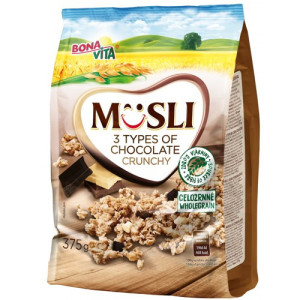 Bona Vita crunchy musli με 3 είδη σοκολάτας 375gr Bona Vita - 1