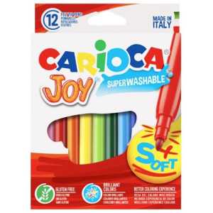 Carioca joy μαρκαδόροι πλενόμενοι ζωγραφικής λεπτοί 12τεμ Carioca - 1