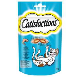 Catisfactions ξηρά τροφή για γάτες με γεύση σολωμού 60gr Catisfactions - 1