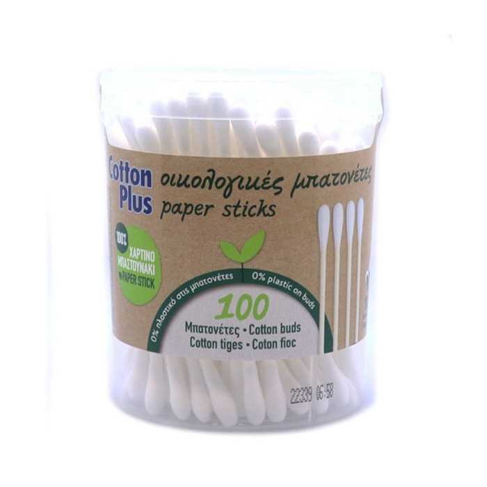 Cotton plus ωτοκαθαριστές 100τεμ Cotton plus - 1