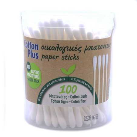 Cotton plus ωτοκαθαριστές 100τεμ Cotton plus - 1