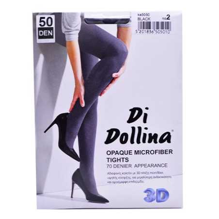 Dollina καλσόν mf opaque 3d 50den No2 μαύρο Di Dollina - 1