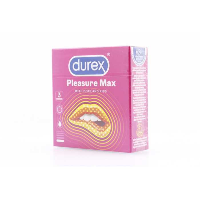 Durex προφυλακτικά pleasure max 3τεμ