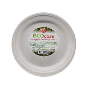 Ecocare βιοδιασπώμενα πιάτα 23cm 10τεμ Eco - 1