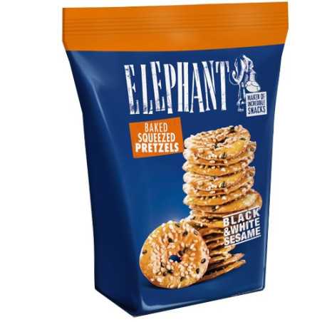 Elephant mini πρέτσελς με μαύρο και λευκό σουσάμι 70gr Elephant - 1